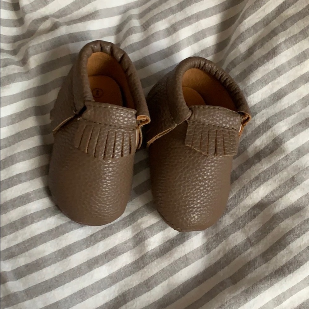 Sweet and Swag faux leather moccasins